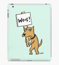 Doggie Protester iPad Case/Skin