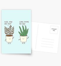 garden etiquette Postcards