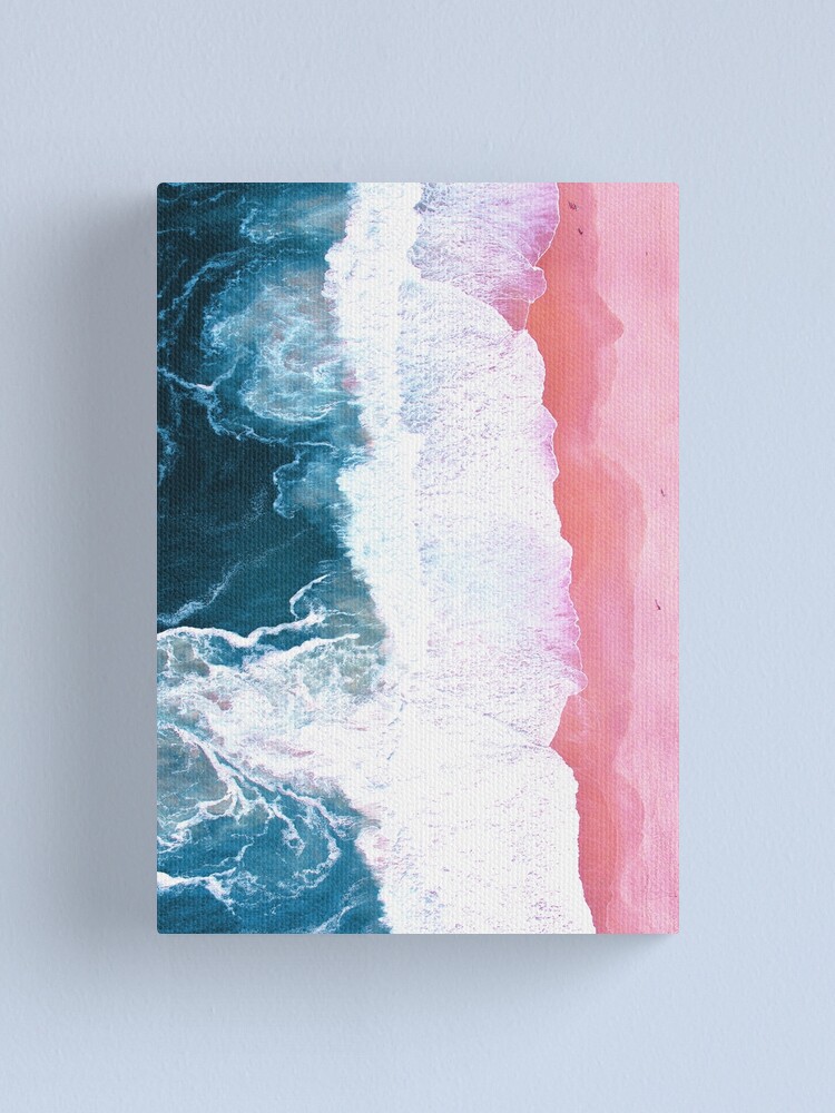 Alternate view of Aerial Beach, Ocean Waves Canvas Print