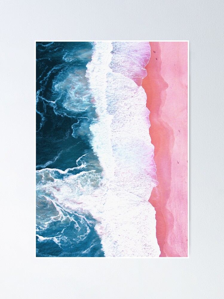 Alternate view of Aerial Beach, Ocean Waves Poster