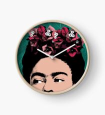 Frida Kahlo Portrait Clock
