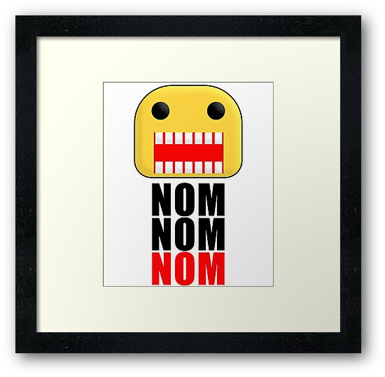 Roblox Feed The Noob Framed Art Print By Jenr8d Designs Redbubble - roblox noob heads tapestry by jenr8d designs redbubble