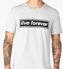 Live Forever - OASIS Band Tribute Men's Premium T-Shirt