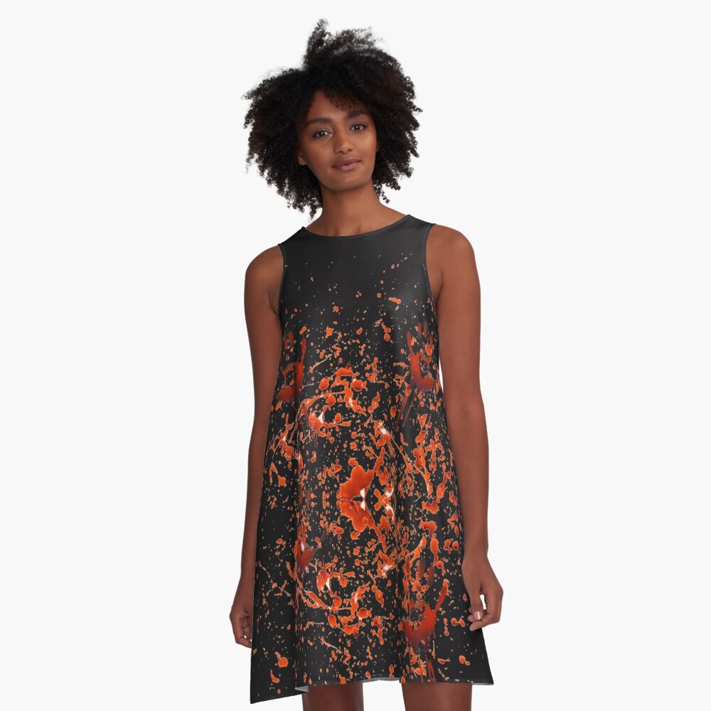 Bloody Hands Scary Design! A-Line Dress