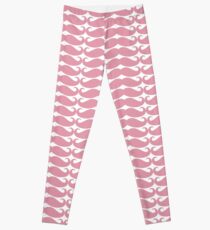 Pink Mustache Leggings