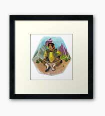 Paladin Terrarium - Yellow Framed Print