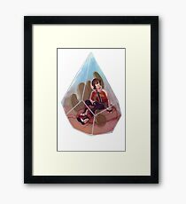 Paladin Terrarium - Red Framed Print