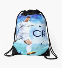 Cristiano Ronaldo sign Drawstring Bag