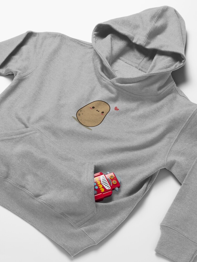 Alternate view of Cute Potato in love Kids Pullover Hoodie