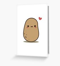 Cute Potato in love Greeting Card