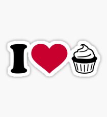 I love Cupcakes Sticker