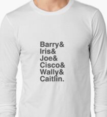 The Flash Characters Long Sleeve T-Shirt