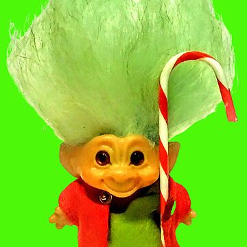 Russ Troll Mini Christmas Stocking Treasure Troll Holiday Decor 