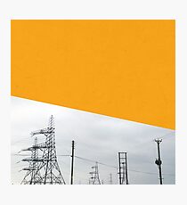 Orange Pylons Photographic Print