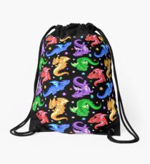 Gem Dragon Pattern Drawstring Bag