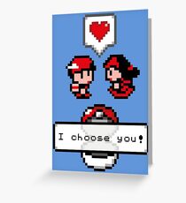Pokemon Valentine I Choose You! Greeting Card