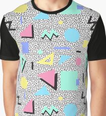Memphis Pastell Grafik T-Shirt