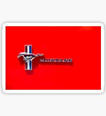 Red Mustang Sticker