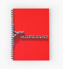 Red Mustang Spiral Notebook