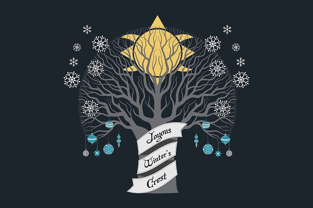 "Whitestone Winters Crest" by CritmasCards Redbubble