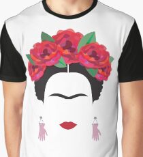 frida kahlo minimal illustration Mexico historical artis Graphic T-Shirt