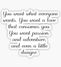 Damon Salvatore Quote (Bigger Design) Sticker