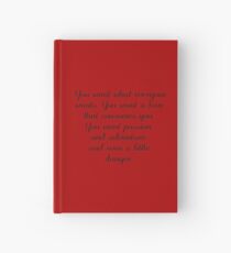 Cuaderno de tapa dura Cita de Damon Salvatore (diseño más grande)