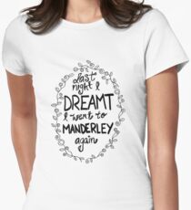 Last night I dreamt I went to Manderley again Women's Fitted T-Shirt