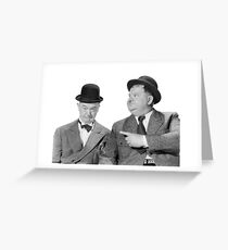 Laurel and Hardy Greeting Card