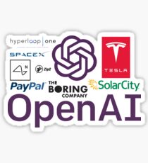 Elon Musk's Companies Sticker