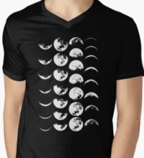 Moon Phases No. 2 Men's V-Neck T-Shirt