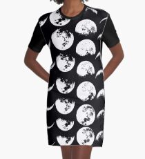 Mondphasen Nr. 2 T-Shirt Kleid