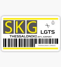 Destination Thessaloniki Airport Sticker