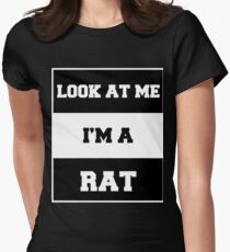 look at me i'm a rat Women's Fitted T-Shirt