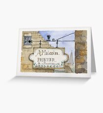 Outlander - Carfax Close. Greeting Card