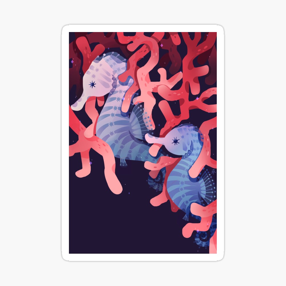 Seahorses Sticker