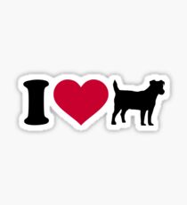 I love Jack Russell terrier Sticker