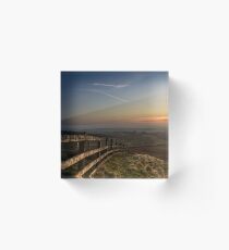 Misty sunset from Rivington Acrylic Block