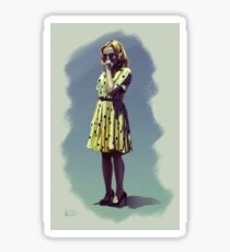 Blanche Dubois n°2 "yellow" Sticker