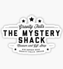 The Mystery Shack Black on White Sticker