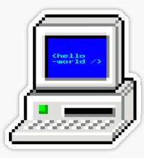 Hello world Sticker