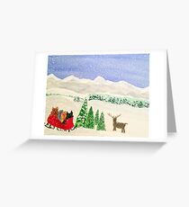 Winter Scene Greeting Card