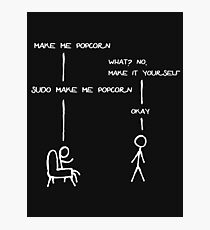 Sudo Make Me Popcorn - Funny Programming Jokes Photographic Print