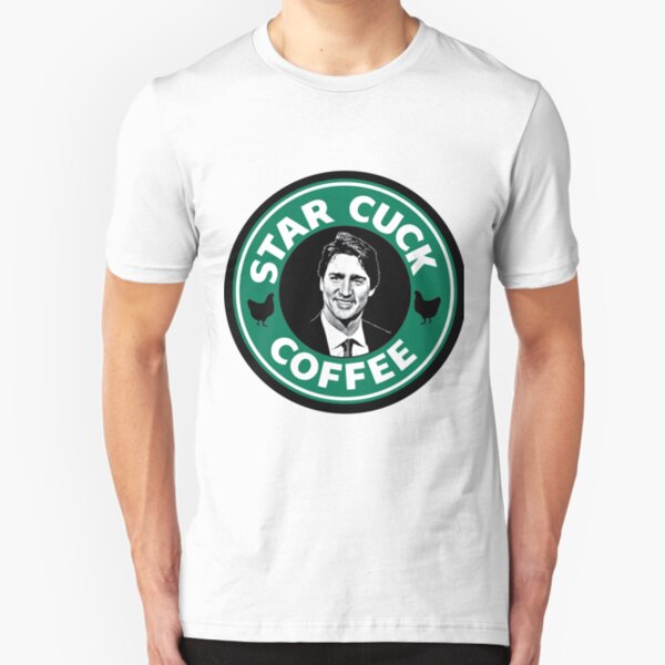 Justin Trudeau Coffee Slim Fit T-Shirt