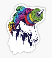 Einhorn und Wettbewerbsteller Sticker
