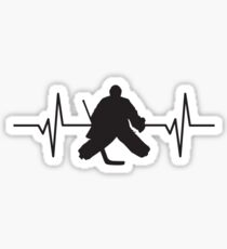 Heartbeat / Pulse - Ice Hockey Goalie Sticker