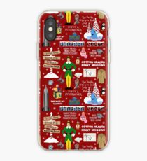Buddy the Elf collage, Red background iPhone Case