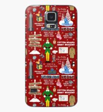 Buddy the Elf collage, Red background Case/Skin for Samsung Galaxy