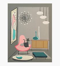 cat in room Photographic Print