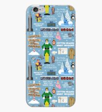 Buddy the Elf collage, Blue background iPhone Case